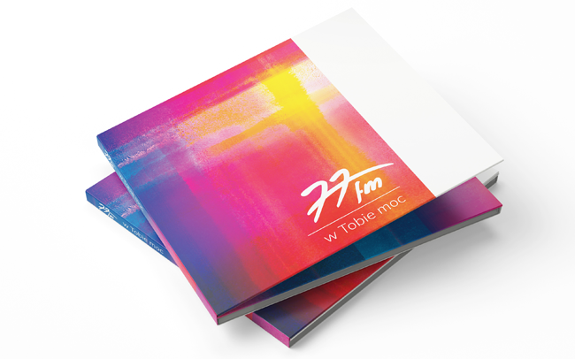 Projekt logotypu oraz digipaku albumu zespołu 77fm „W Tobie moc”