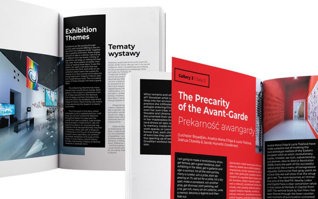 Projekt i skład książki o sieci centrów sztuki SCCA Georga Sorosa „Maszyna wpływu”